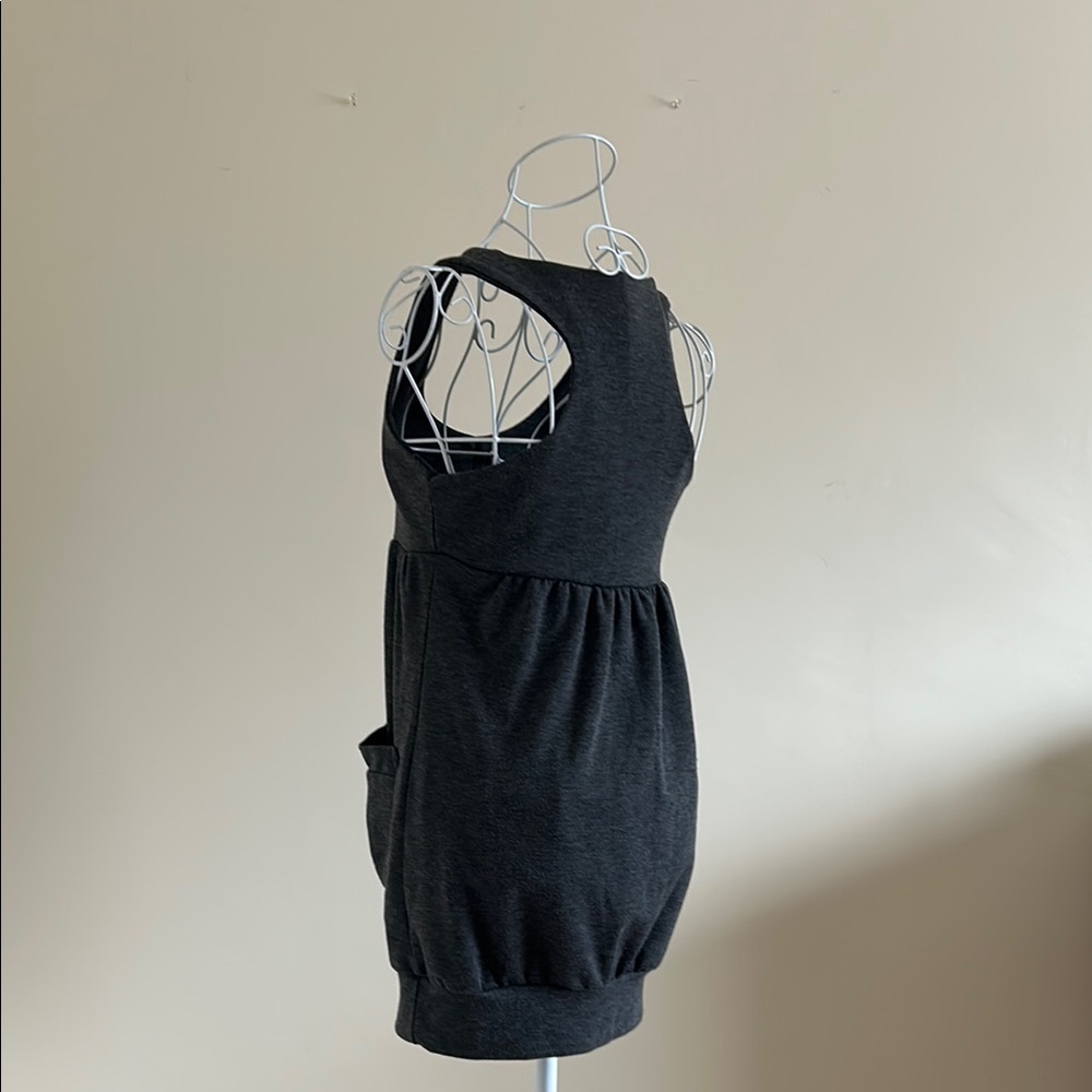 Forever 21 Racerback Grey Dress with Pockets – Size S, Excellent Condition - Picture 6 of 7